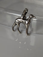 Silver Steed Greyhound Silver Pendant