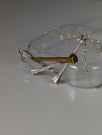 Silver Steed Elegant Hoof Nails Necklace
