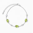 Peridot Bracelet in Sterling Silver