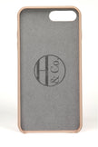 iPhone 7/8 Plus hoesje, roze leer
