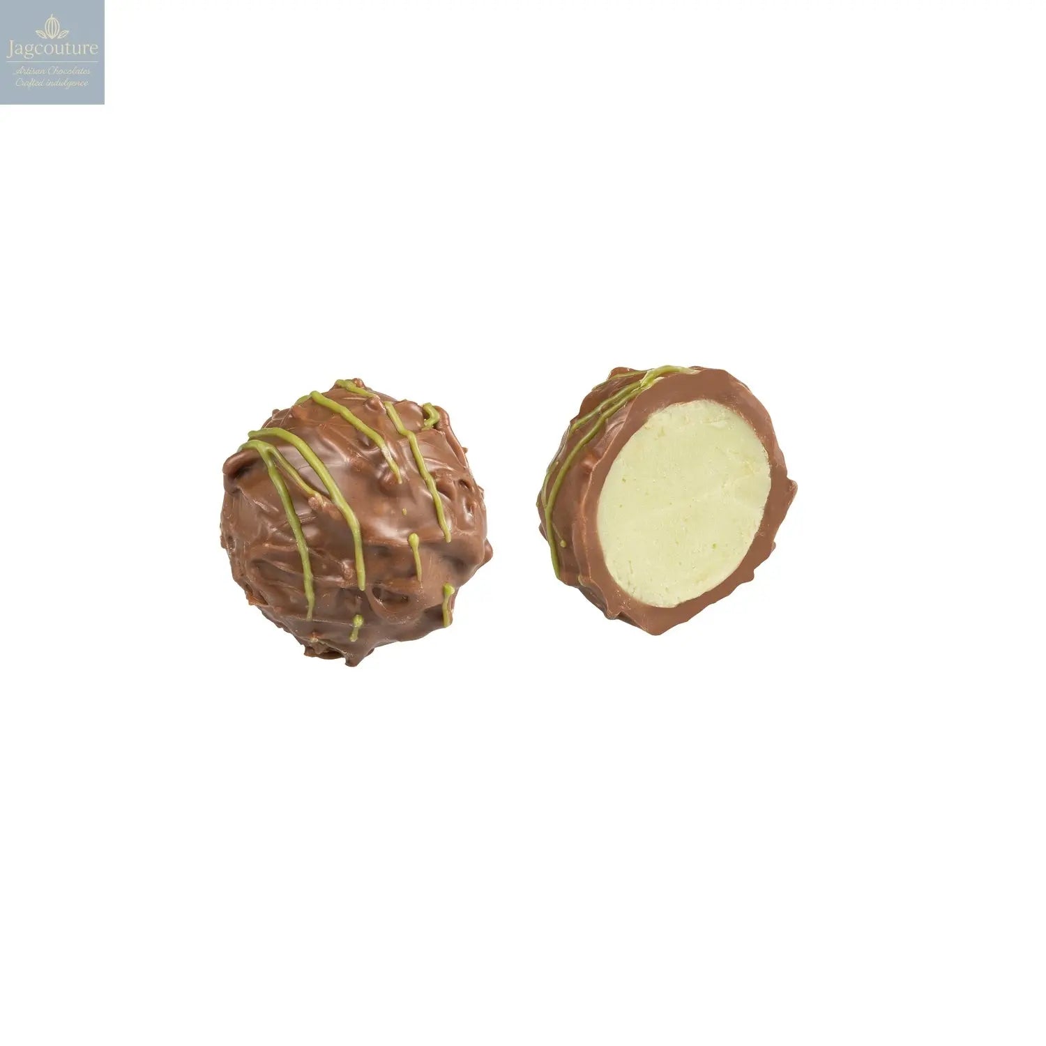 Pistachio Cream - milk chocolate enrobed pistachio fresh cream 13g