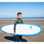 8' Pulse Squash Tail Mini Mal Surfboard by Australian Board Co - FCSII Finboxes