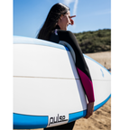 9' Pulse Longboard Round Tail Surfboard by Australian Board Co - FCSII Finboxes