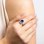 Diamonfire Oval Ring with Surround