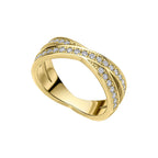 Diamonfire Zirconia Criss Cross Ring