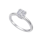 Diamonfire Double Claw Solitaire Ring