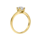 Diamonfire Double Claw Solitaire Ring
