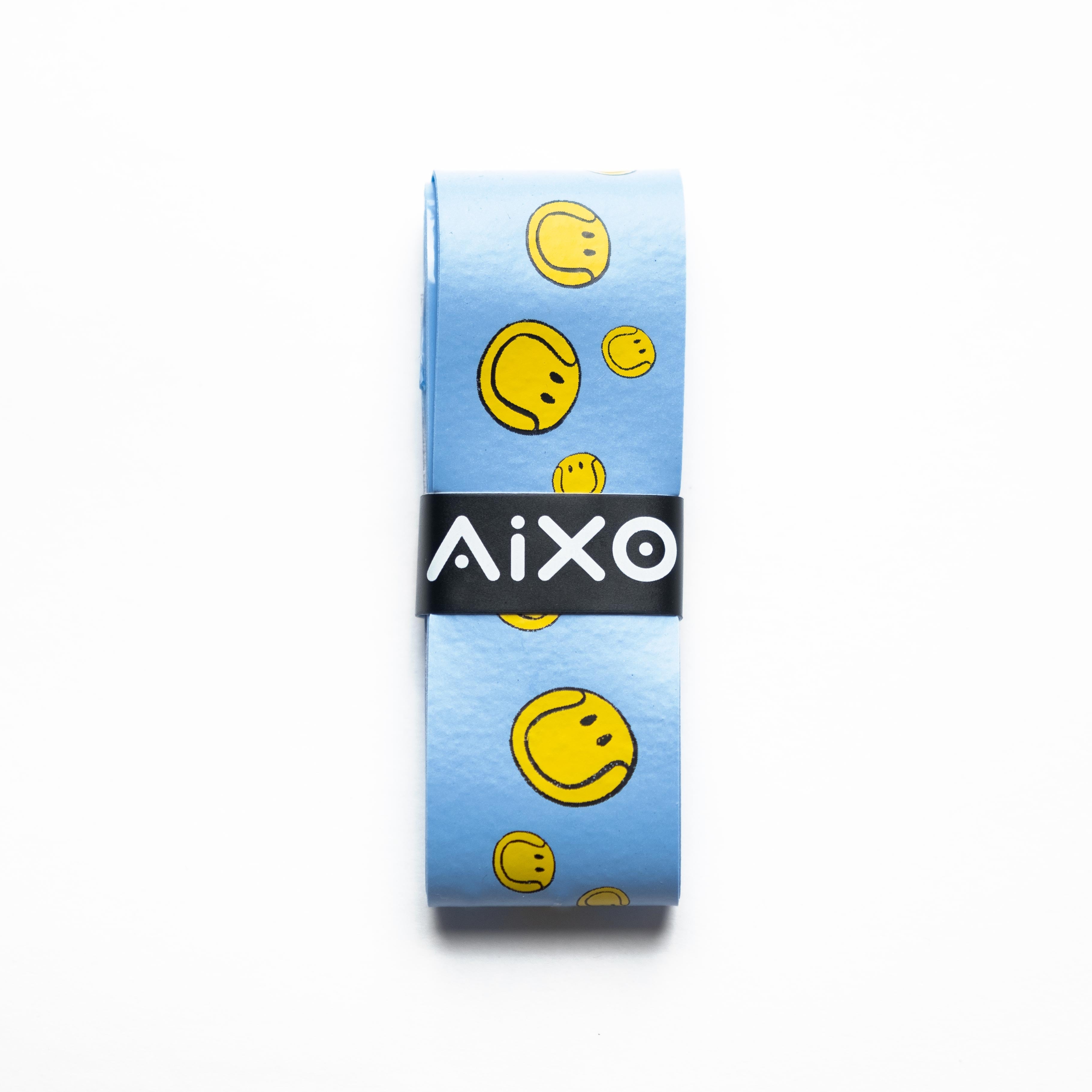 Aixo Smiley Ball Overgrip Blue