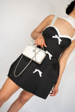 Coco Cotton Sundress Dress in Black and White