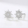 Pendientes de tuerca Rhea Starburst | Plata de ley 925