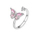 Adjustable Butterfly Spinner Ring
