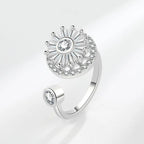 Adjustable Sunburst Spinner Ring