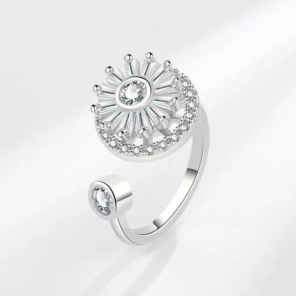 Bague Spinner Soleil Réglable