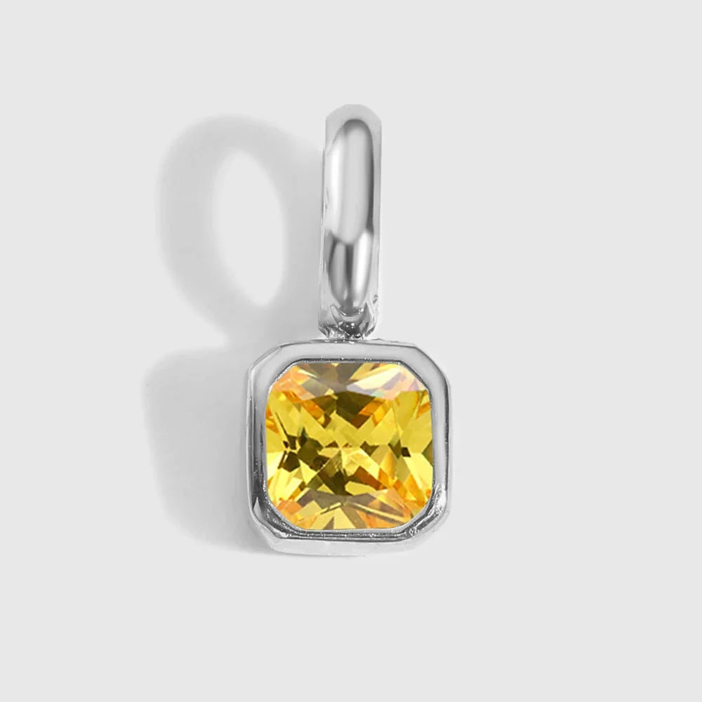 Octagon Birthstone Charms