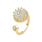 Adjustable Sunburst Spinner Ring