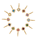 Star Pendant Birthstones Charms