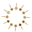 Star Pendant Birthstones Charms