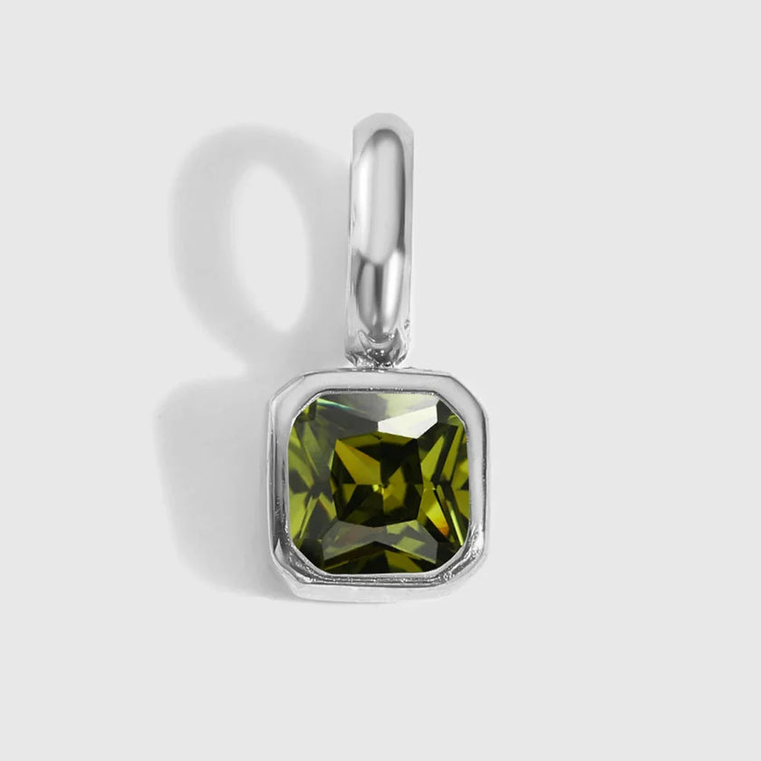 Octagon Birthstone Charms