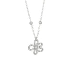 18K Gold Plated Flower Necklace with Pearl