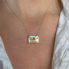 Envelope Heart Necklace