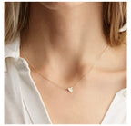 Heart Pendant Necklace - Gold & Silver
