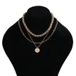 18K Gold Spiral Twist Rope Chain Necklace