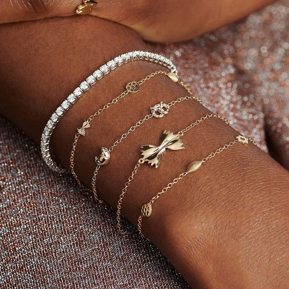 Bow Charm Bracelet