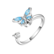 Bague Tournante Papillon Ajustable