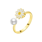 Adjustable Daisy Spinner Ring