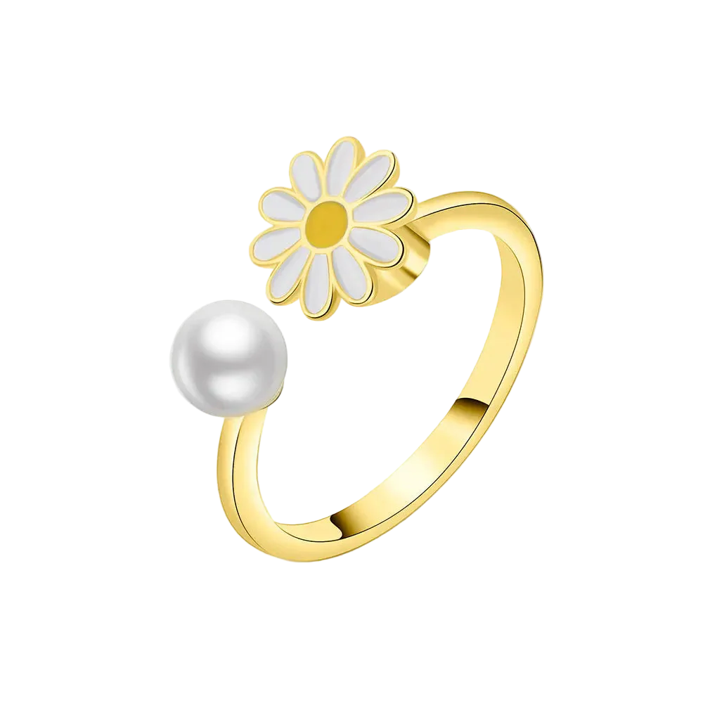 Bague tournante ajustable Daisy
