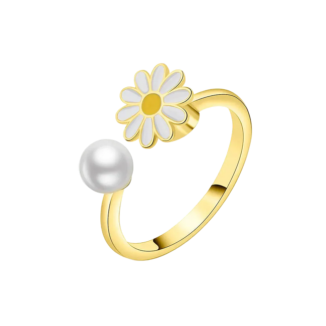 Bague tournante ajustable Daisy