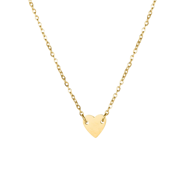 Heart Pendant Necklace - Gold & Silver