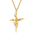 Birth Month Flower Cross Pendant