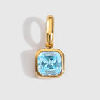 Octagon Birthstone Charms