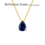 Teardrop Birthstone Necklace