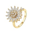 Adjustable Flower Spinner Ring