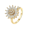 Bague Tournante Fleur Réglable