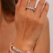 Bague en zircone taille marquise