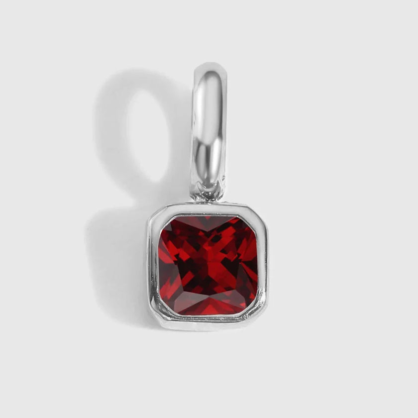 Octagon Birthstone Charms
