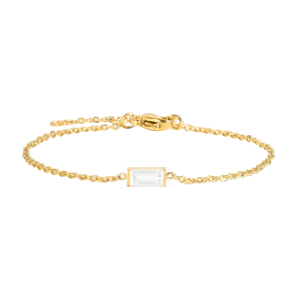 Square Birthstone Bracelet