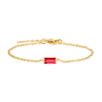 Square Birthstone Bracelet