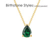 Teardrop Birthstone Necklace