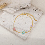 Bowknot & Flowers & Butterfly Charm Bracelet