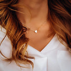 Heart Pendant Necklace - Gold & Silver