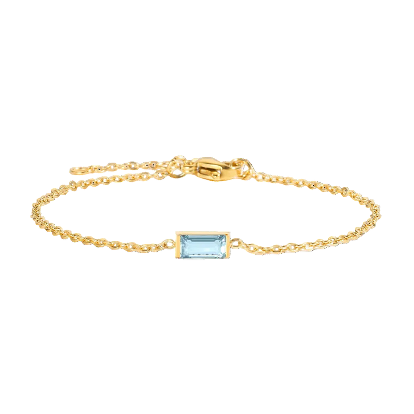 Square Birthstone Bracelet