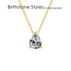 Teardrop Birthstone Necklace