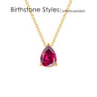 Teardrop Birthstone Necklace
