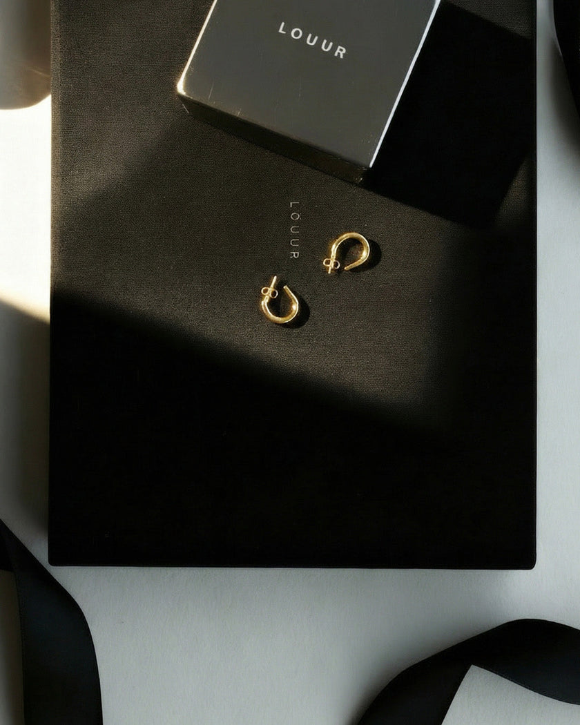 Seren Small Hoops | Gold Vermeil