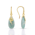 Medusa Gemstone Drop Earrings Amazonite