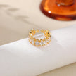 Bague en zircone taille marquise